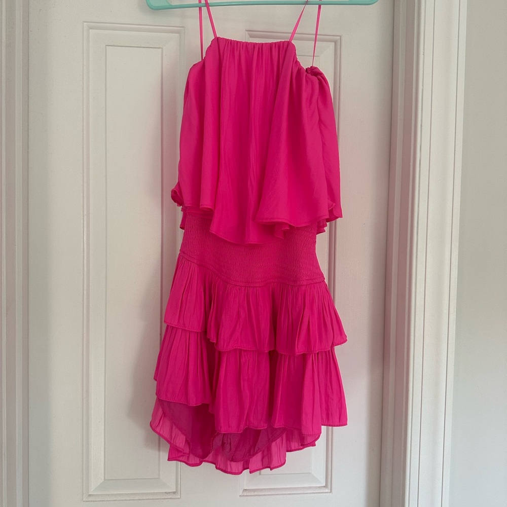 VESTIQUE PINK RUFFLE ROMPER - Picture 3 of 4